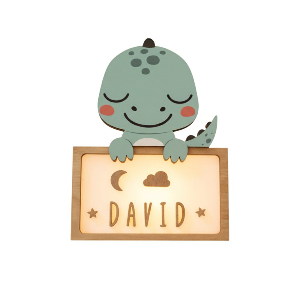 Lámpara infantil DINOSAURIO personalizable