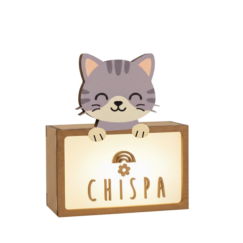 Lámpara infantil GATO personalizable